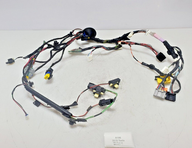 ✅ 16-20 OEM Tesla Model X Rear Left Driver Side Lower Door Wiring Harness