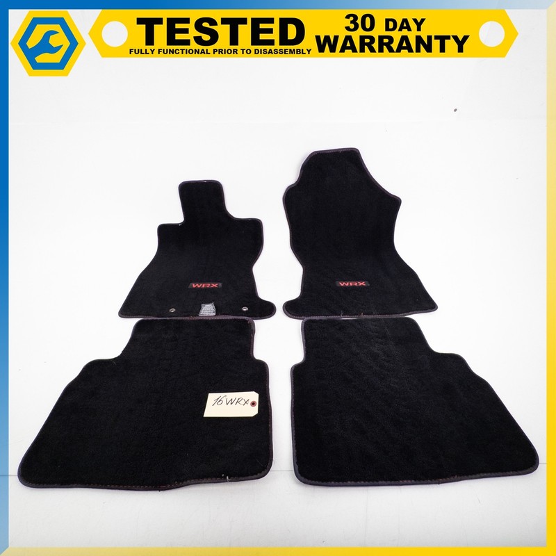 15-21 SUBARU WRX FRONT & REAR FLOOR MAT CARPET COVER SET OF 4 OEM