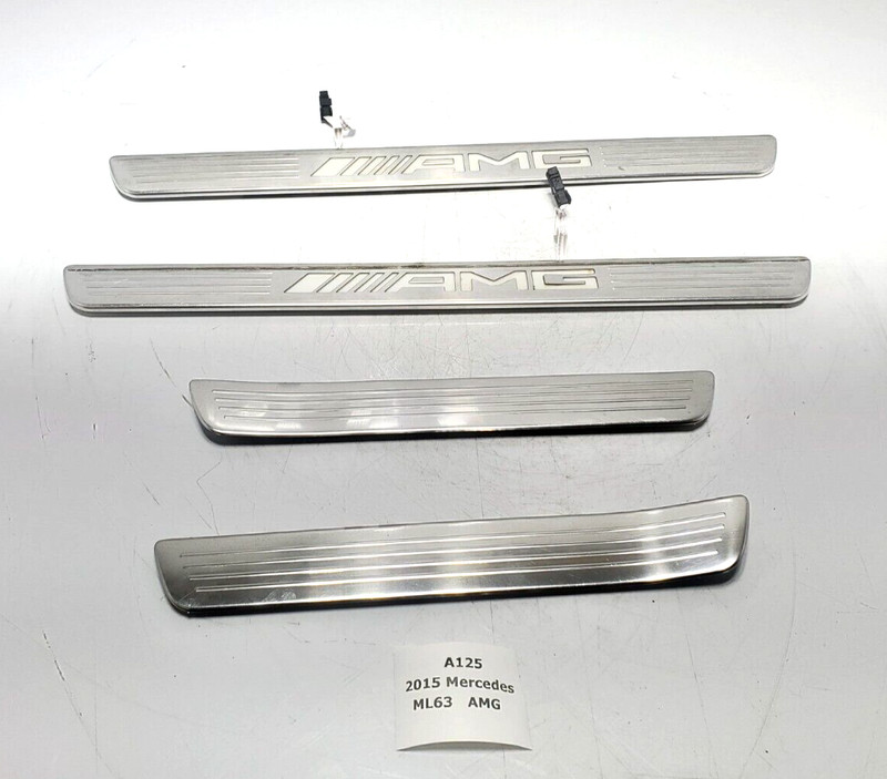 ✅ 12-19 OEM Mercedes W166 ML63 AMG Front Rear Left Right Door Sills Trim SET*