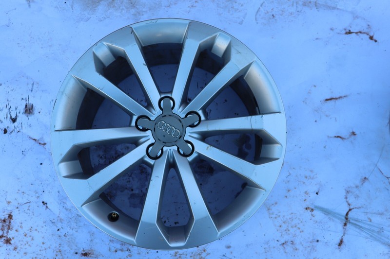 2013-2017 AUDI Q5 WHEEL RIM R18 18X8.5 DOUBLE SPOKE SILVER FACTORY OEM