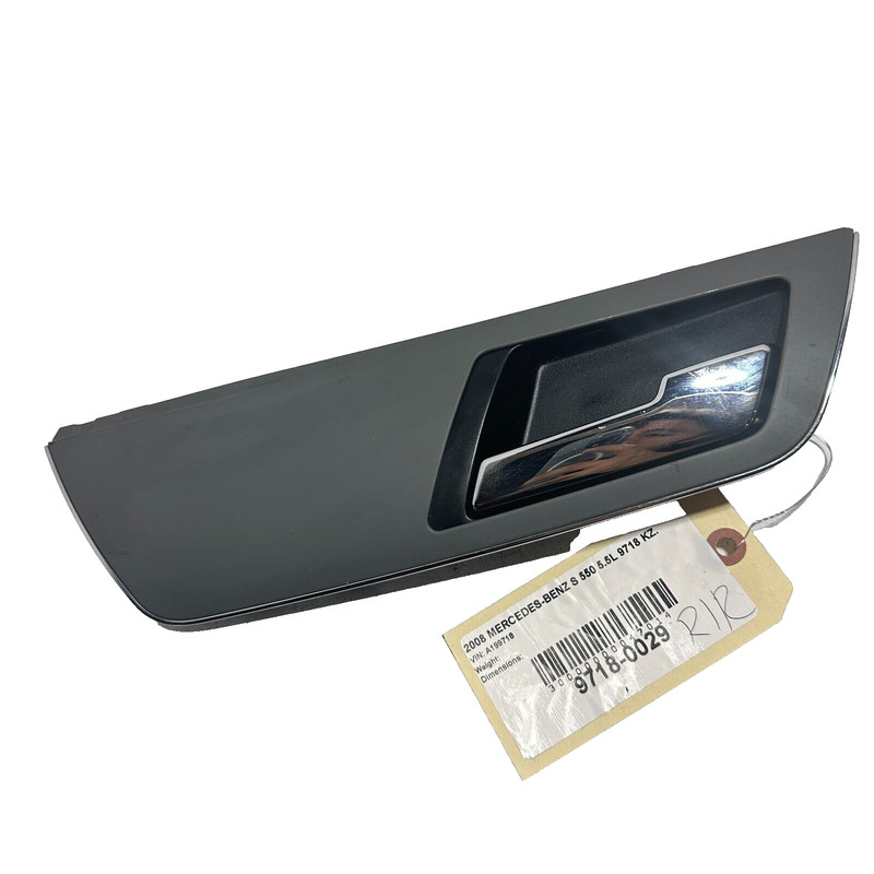 2007-2013 MERCEDES S550 W221 REAR PASSENGER DOOR INTERIOR HANDLE & BEZEL OEM