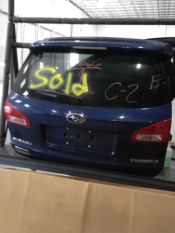 Used Deck Lid fits: 2011 Subaru Tribeca w/rear view camera Grade A