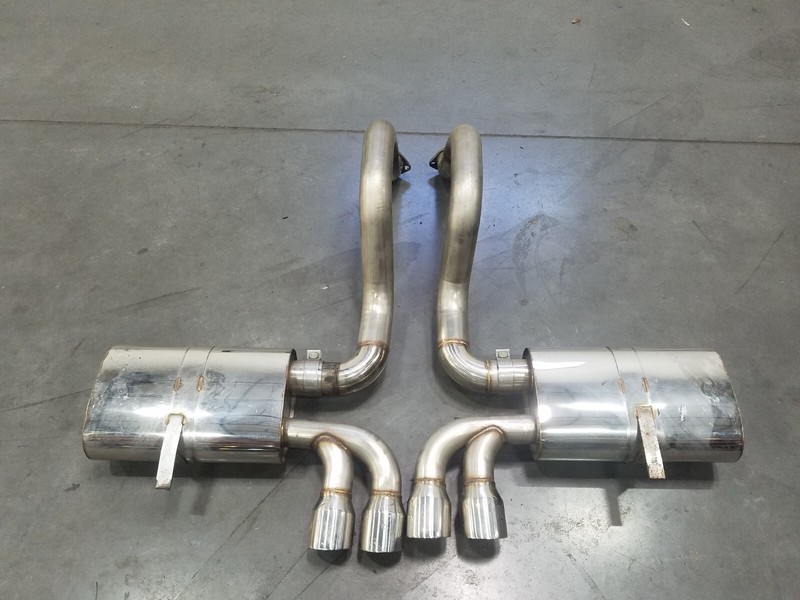 2002 Chevy Corvette C5 Aftermarket Stainless Exhaust Muffler / Tips #2064 P2