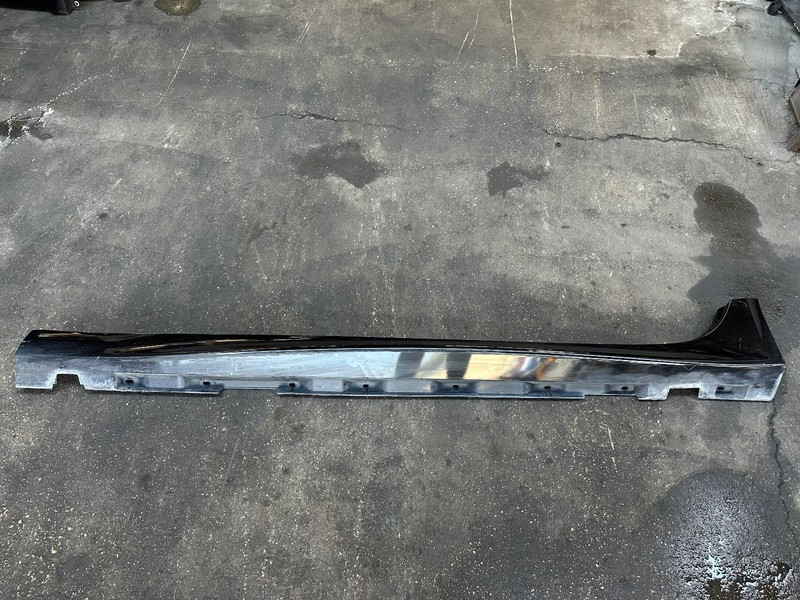 09-15 JAGUAR XF XFR LEFT DRIVER SIDE SKIRT ROCKER PANEL MOLDING Black OEM