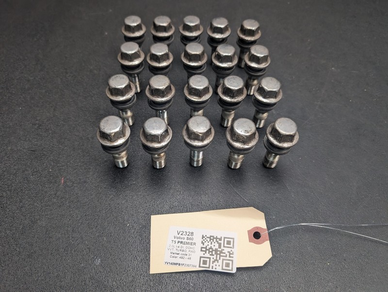 20PC Lug Bolts Set 2015 Volvo S60 31423735 2014 2016 2017 2018