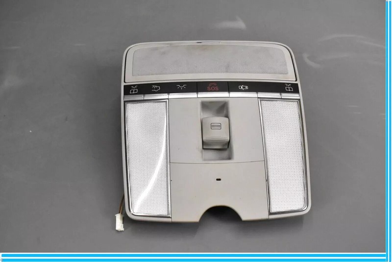 07-10 Mercedes W221 S550 CL550 Overhead Dome Light Sunroof Control Gray OEM