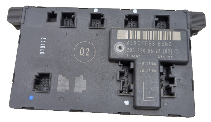 01-07 Mercedes W203 C230 C32 C320 Front Left Door Control Module 2038201585 OEM