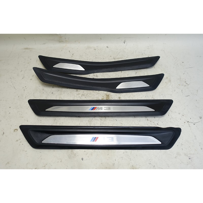 2015-2019 BMW F80 M3 Sedan Door Sill Entrance Covers Front Rear OEM