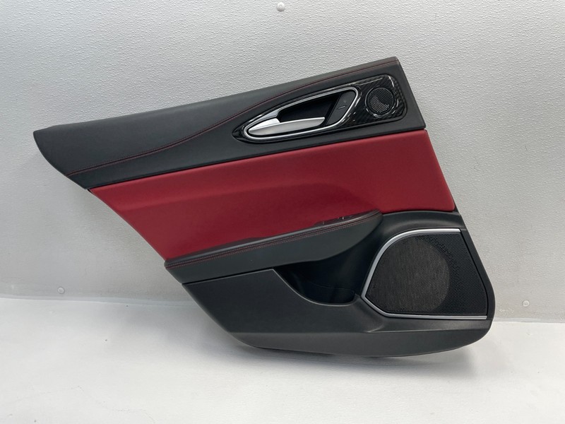 17-22 Alfa Romeo Giulia Quadrifoglio Rear Left Interior Door Panel CF 1581 OEM