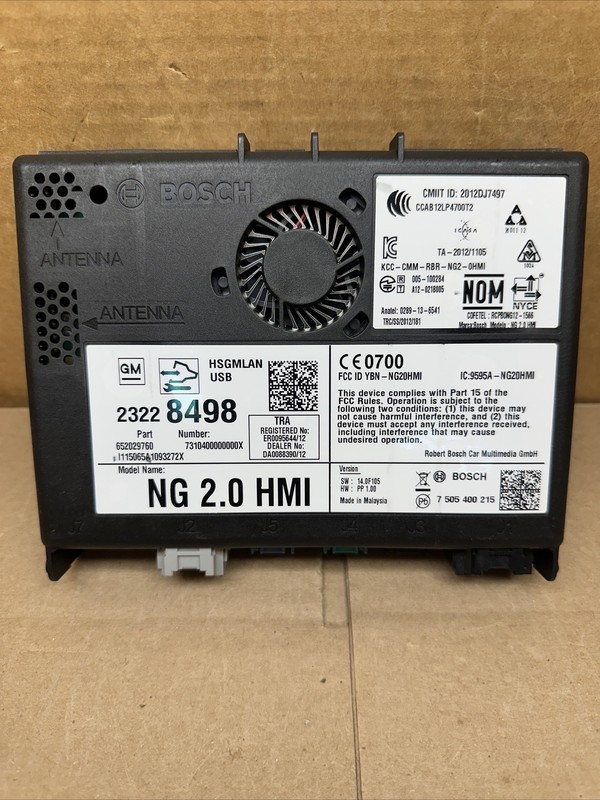 2015-2016 GM HMI Human Machine Interface Control Module 23228498