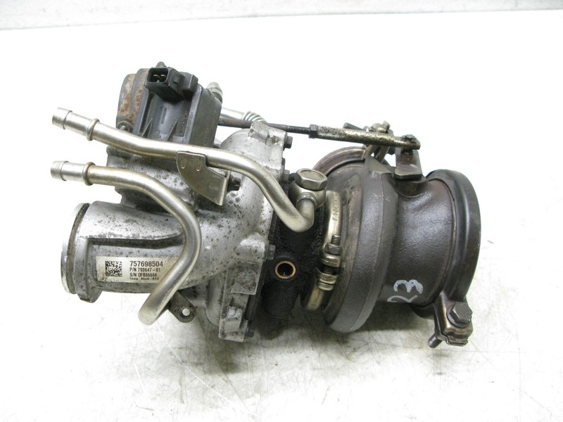 08-14 BMW F10 550i 4.4 V8 5 6 7 ENGINE TURBO TURBOCHARGER LEFT DRIVER OEM 072523