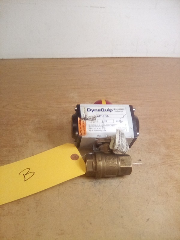 DynaQuip AP10DA 80PSI Pneumatic Actuator 80PSI 100 IN LBS