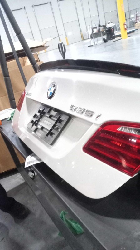2016 BMW 535i OEM White Deck Lid Trunk Lid 74000 Miles Genuine Parts