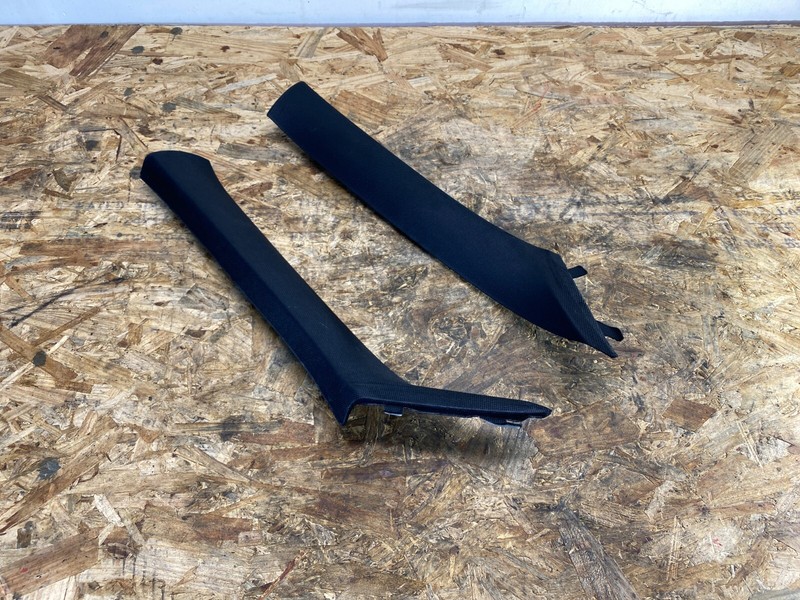 12-16 BMW F30 3 Series Front L&R Upper A Pillar Trim Panel Cover Black Set OEM✅