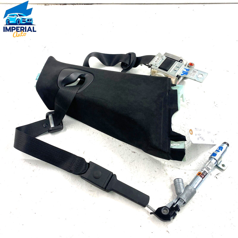 2012-2020 Tesla Model S Right B-Pillar Upper Trim w/ Seat Belt & Buckle OEM
