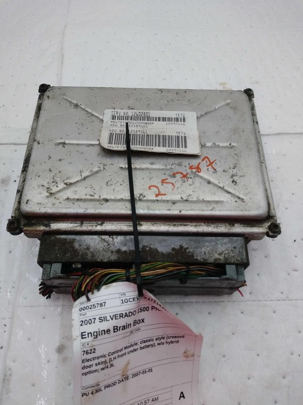 2007 Chevrolet Silverado 1500 ECM Engine Control Module OEM 184K Miles
