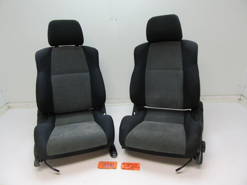 SEAT SEATS FRONT BUCKET CAR HEAD REST LEFT RIGHT MANUAL STREET ROD for CELICA GT