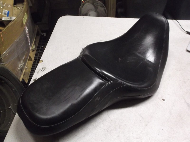 Harley Davidson Milsco 097892 Black Leather 2-Person 2-Up Seat *FREE SHIPPING*
