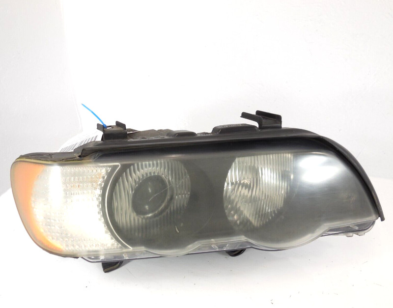 BMW X5 Xenon Headlight Passenger Right W/O Clear Turn Lens OEM 2000-2003