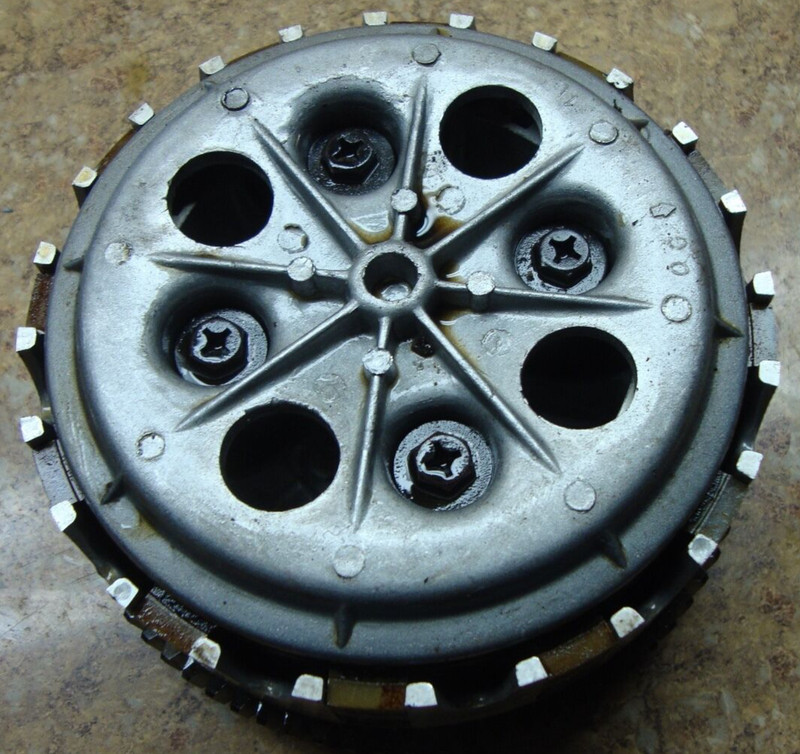 1980 Yamaha XS400 XS 400 Engine Clutch Plates Housing Basket Bucket M1