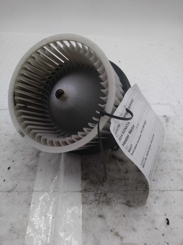 Used Front HVAC Blower Motor fits: 2014 Hyundai Sonata front dash mounted VIN C