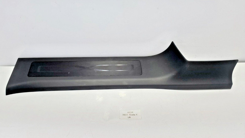 ✅ 21-23 OEM Tesla Model X Rear Left Driver Side Lower Sill Scuff Plate Black
