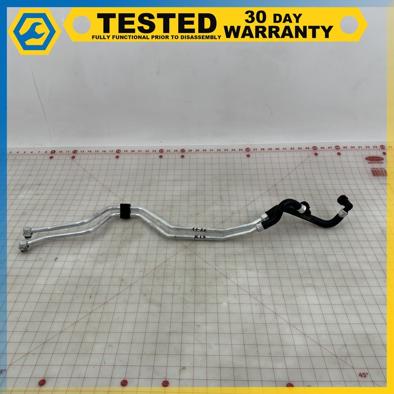 17-19 JAGUAR XE 3.0L AUTOMATIC TRANSMISSION OIL COOLER HOSE PIPE LINE SET OEM
