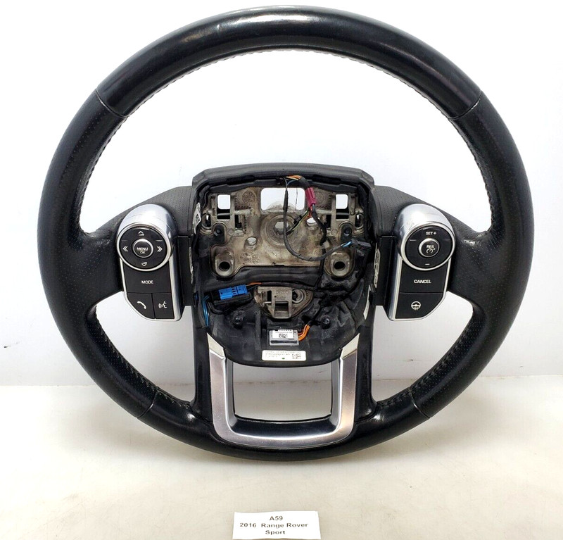 ✅ 2014-2017 OEM Range Rover Sport L494 Steering Wheel Black Leather Heated