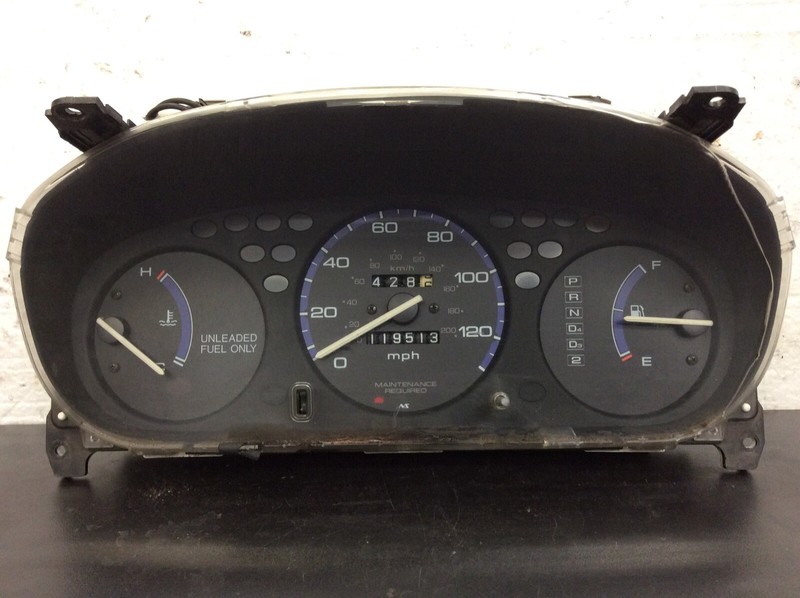 96-00 Civic DX AT Instrument Cluster Speedo Tacho Meter Gauges 119k Used OEM