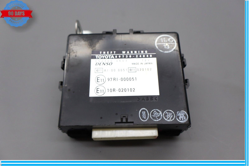 02-05 Lexus SC430 Anti Theft Warning Alarm Control Module Unit 8973024040 Oem