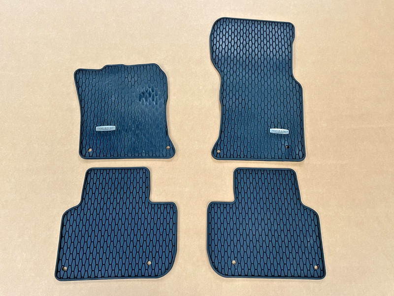 ⭐2016-2023 JAGUAR XF FRONT & REAR SIDE FLOOR RUBBER MATS SET OF 4 OEM LOT2718