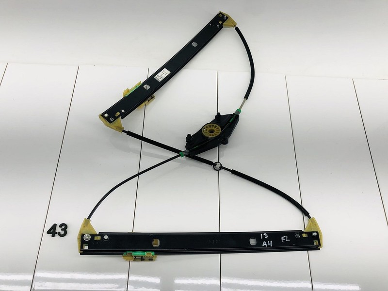 11-16 AUDI A4 8K FRONT LEFT DRIVER SIDE DOOR WINDOW REGULATOR OEM