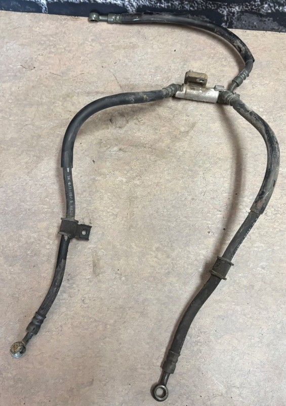 2002 Suzuki GSX750 GSX 750 F Katana Front Brake Fluid Lines Hose Splitter 01 Z6