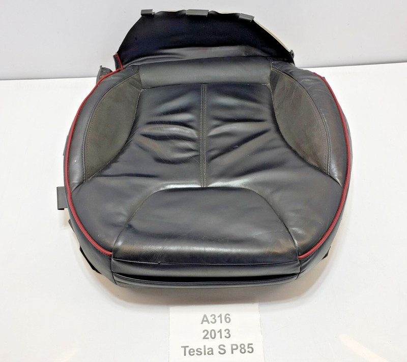 ✅ 12-16 OEM Tesla Model S Front Left Driver Seat Lower Cushion Leather