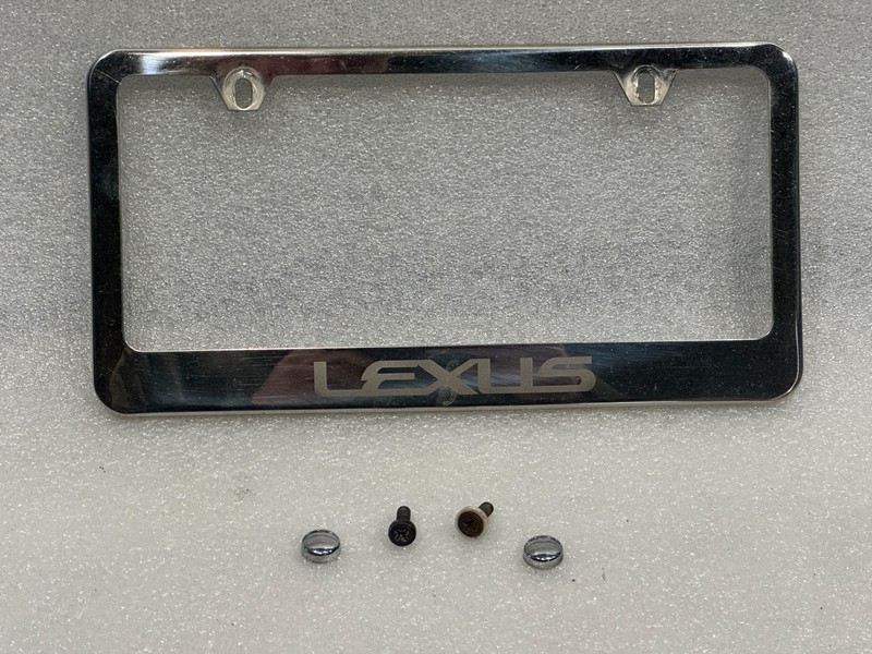 LEXUS CHROME LICENSE PLATE TRIM METAL
