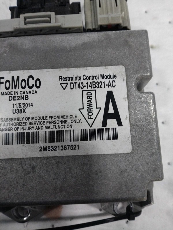 Used Air Bag Module fits: 2015 Lincoln Mkx Air Bag roof air bags ID DT43-14B321-