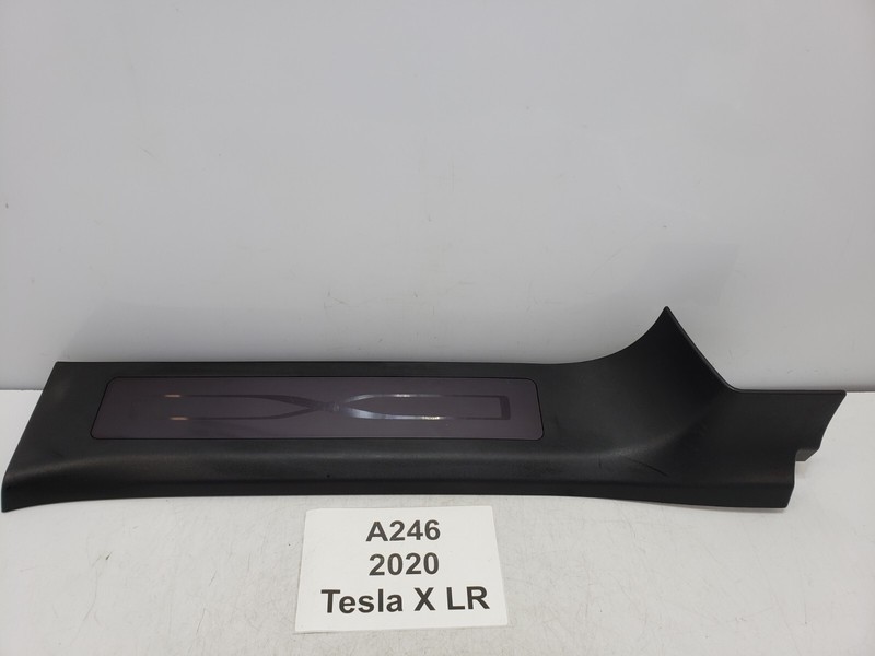 ✅ 16-20 OEM Tesla Model X Rear Left Driver Side Door Sill Cover Trim Panerl