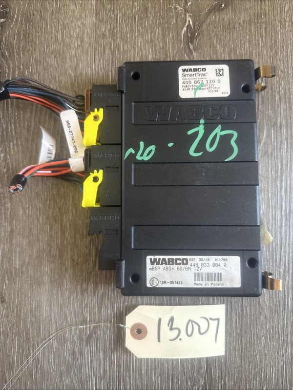 2021 Wabco ABS Control Module MBSP ABS+ 6S/6M 12V - P/N:4460330040 4008671200