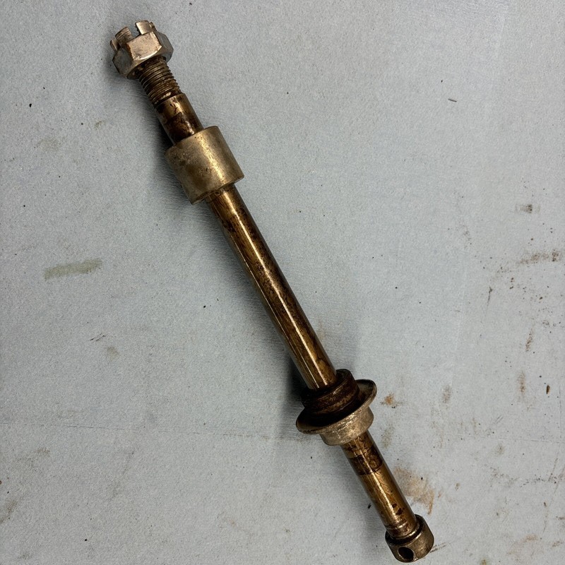 1974 Yamaha dt125 Enduro Vintage Motorcycle rear wheel axle with spacers
