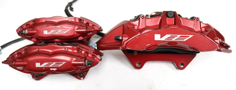 2016-2019 Cadillac CTS-V One Front LH & Rear Red Big Brembo Calipers USED OEM GM