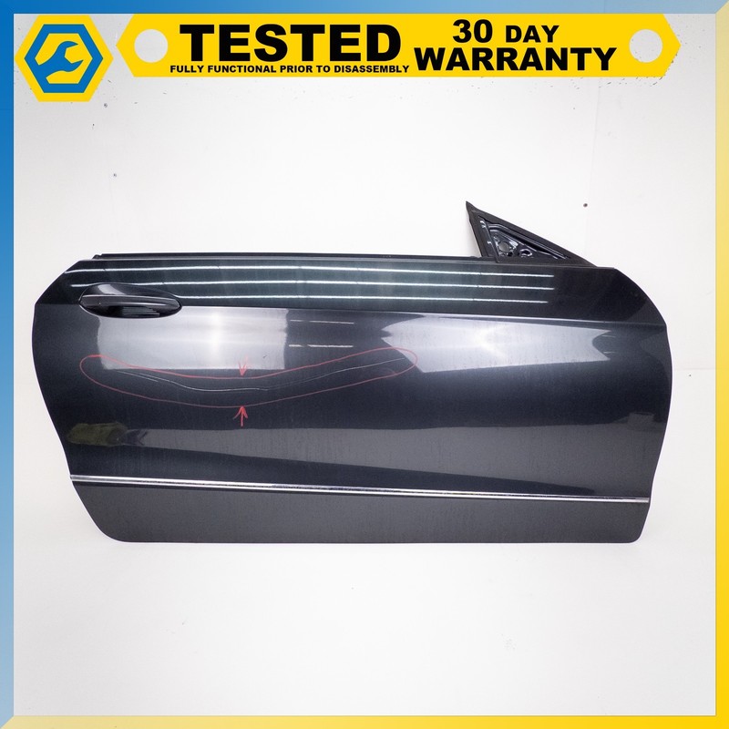 10-17 Mercedes C207 E-Class Coupe FRONT RIGHT DOOR SHELL Black 040U OEM