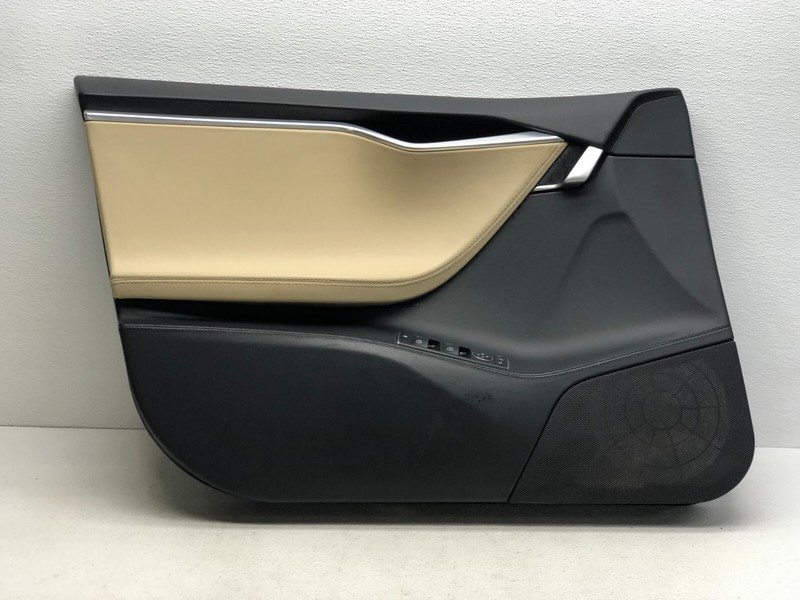 2012-2021 TESLA MODEL S FRONT LEFT DRIVER SIDE INTERIOR DOOR PANEL TRIM OEM