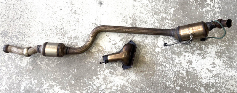 ✅ 2012-2016 Mercedes-Benz E350 W212 OEM EXHAUST MANIFOLD DOWN PIPE LEFT SIDE 73k