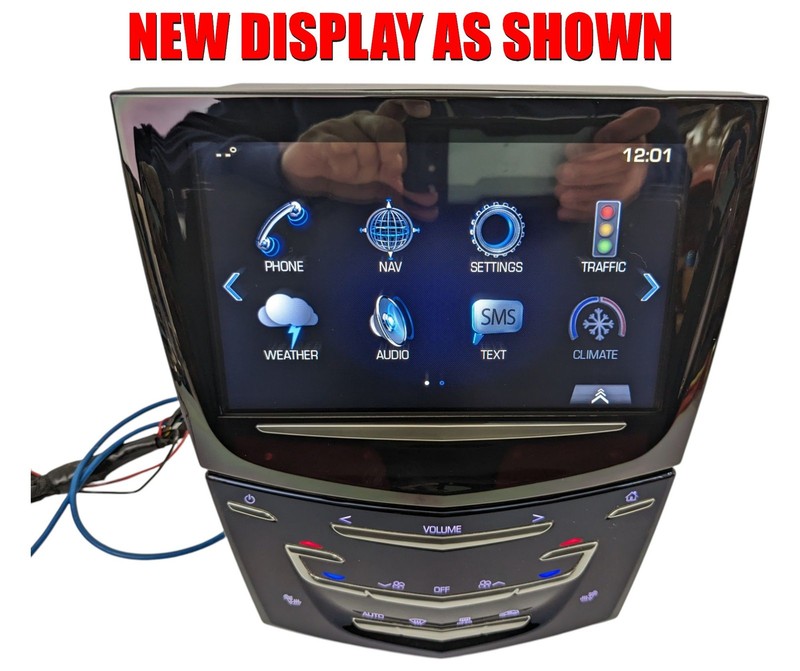13-16 Cadillac SRX CUE Navigation Touch Screen Display Unit W/Heated Seats REMAN