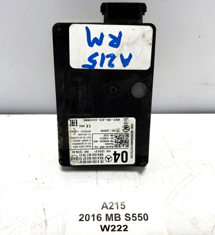 ✅ 2014-2017 OEM Mercedes W222 S550 Rear Center Blind Spot Radar Module