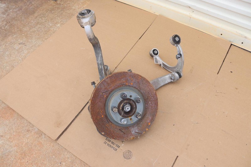 2010-2016 PORSCHE PANAMERA FRONT LEFT DRIVER SPINDLE KNUCKLE HUB CONTROL ARM OEM
