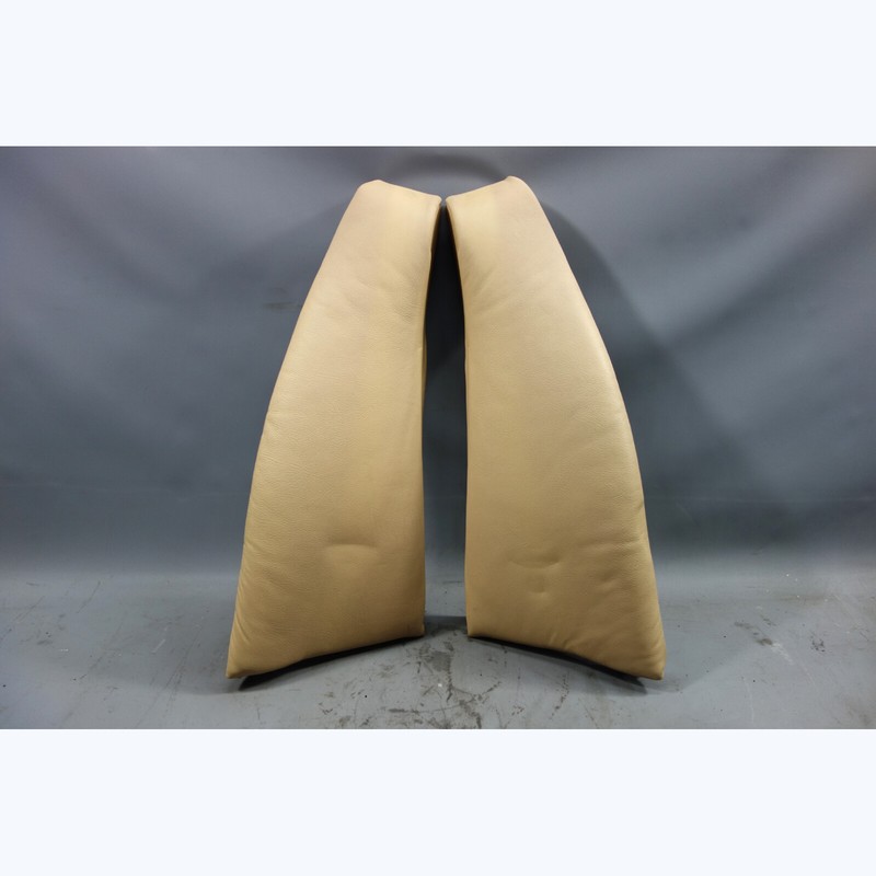 1997-2003 BMW E39 5-Series Sedan Rear Folding Seat Side Bolsters Sand Beige OEM
