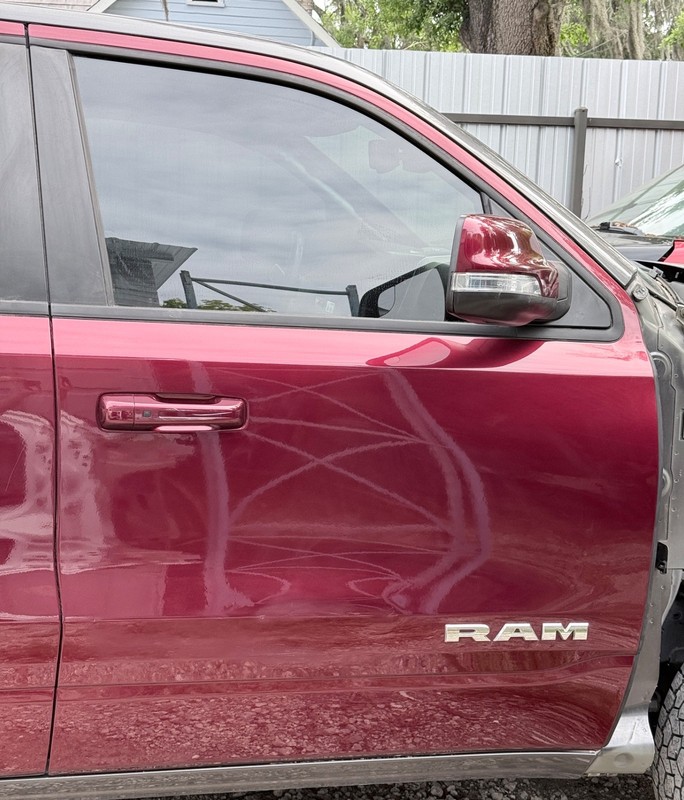 ✅ 2019-26 RAM 1500 5th Gen OEM COMPLETE DOOR FRONT RIGHT Red PRV PASSENGER SIDE
