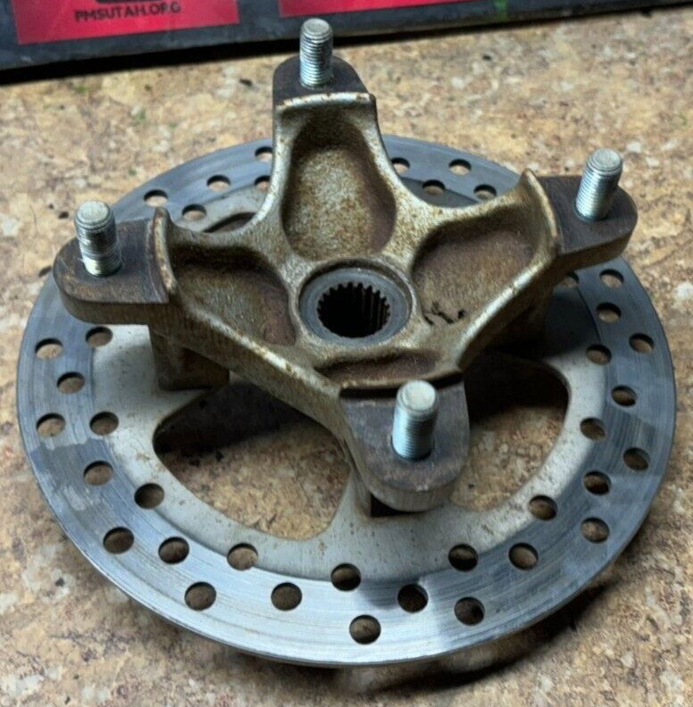 2006 Kawasaki KVF 650 Front Left Right Wheel Hub Brake Rotor Brute Force 06 4x4