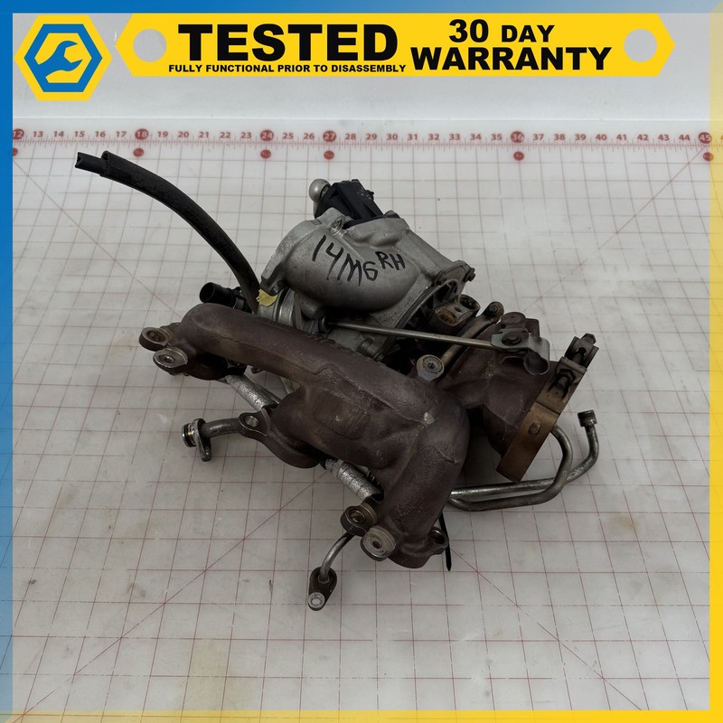 14-17 MASERATI GHIBLI 3.0L F160 RIGHT TURBOCHARGER TURBO CHARGER MANIFOLD OEM